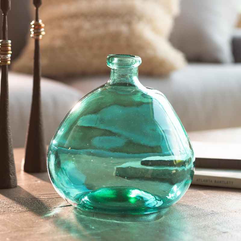 Askew Recycled Glass Balloon Vase, 9